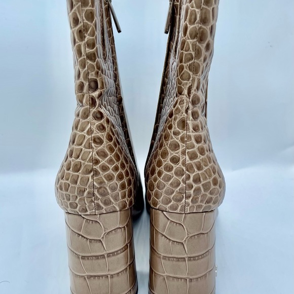 One Day Sale New Sam Edelman Fawn Leather Bootie Sz 10 - Picture 13 of 16